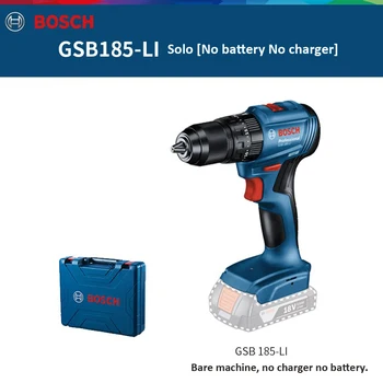 Bosch 브러시리스 무선 임팩트 드릴, 충전식 전기 스크루 드라이버 전동 공구, GSB185 핸드 전기 임팩트 드릴, GSB 185 LI