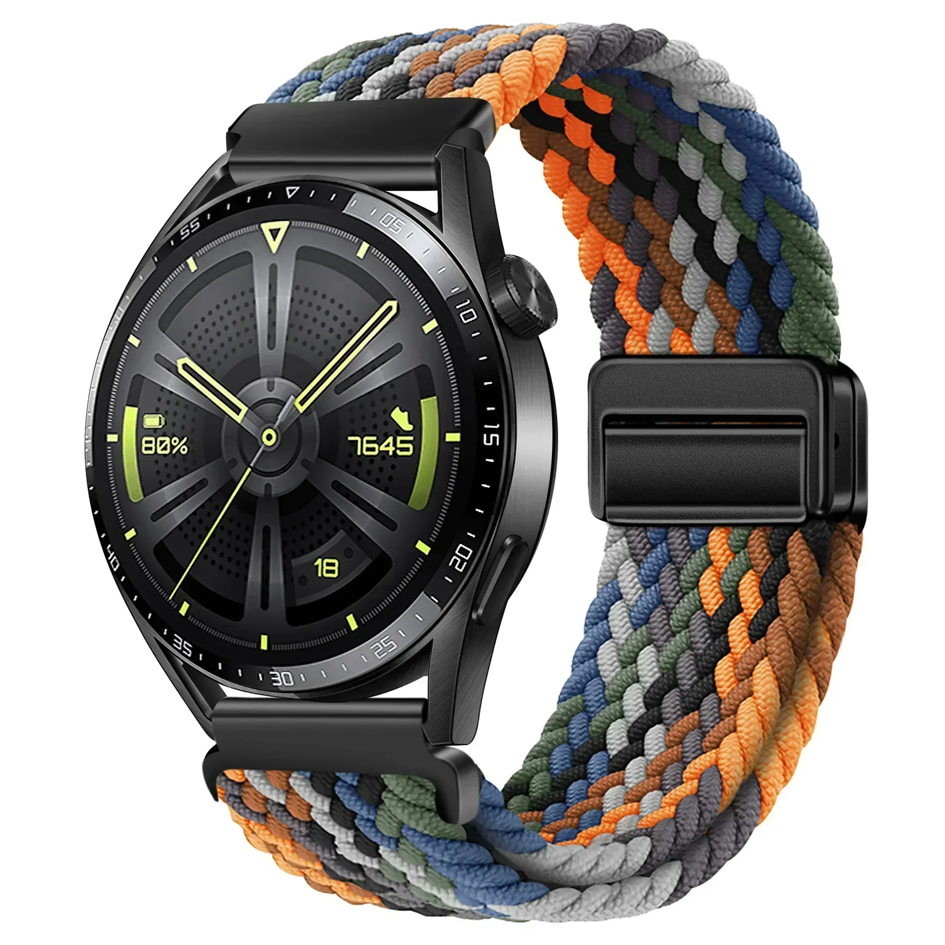 Magnetic Braided Nylon Watch Band - 20mm/22mm