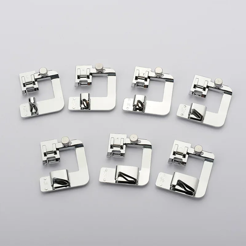 1PCS Domestic Sewing Machine Rolled Hem Presser Foot Set (13, 19, 22mm)