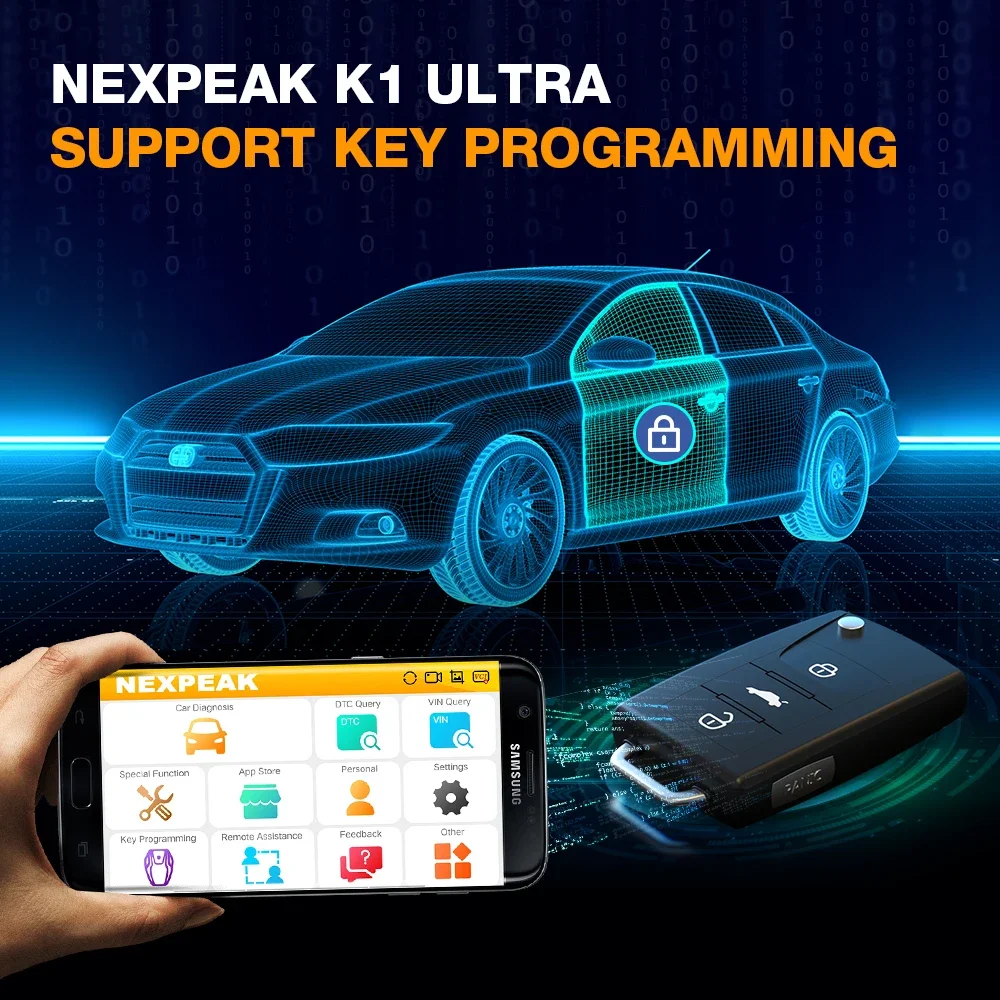 NEXPEAK K1 ULTRA VCI 전문가용 자동차 스캐너 풀 시스템 OBD2 스캐너 오일 SAS 리셋 캔 툴 안드로이드 AA용