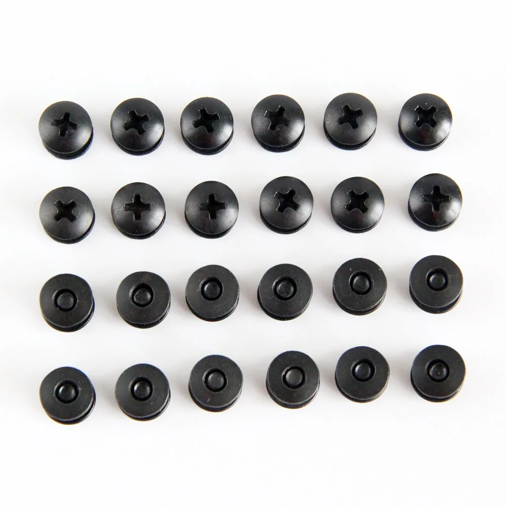 Short Post Chicago Screw Set Cross Headed Black Steel for DIY Kydex Sheath Holster Bolts And Nuts