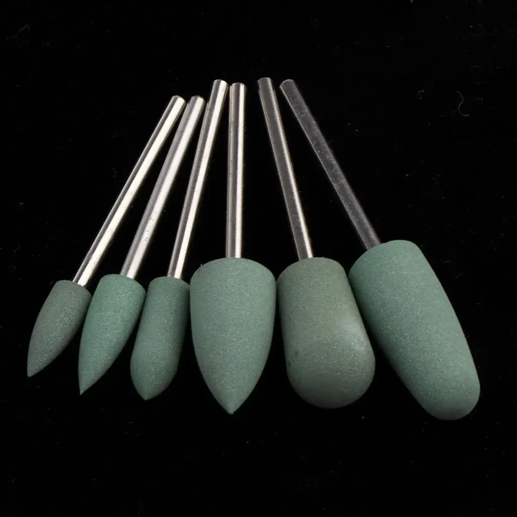 실리콘 전기 연마 헤드, 굳은살 제거 비트, 6x3/32 인치 비트