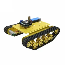  TS100 Wifi/Handle/Bluetooth Control Smart Robot Tank Chassis Car Kit for Arduino with R3 board, 4 Road Motor Driver Board 
