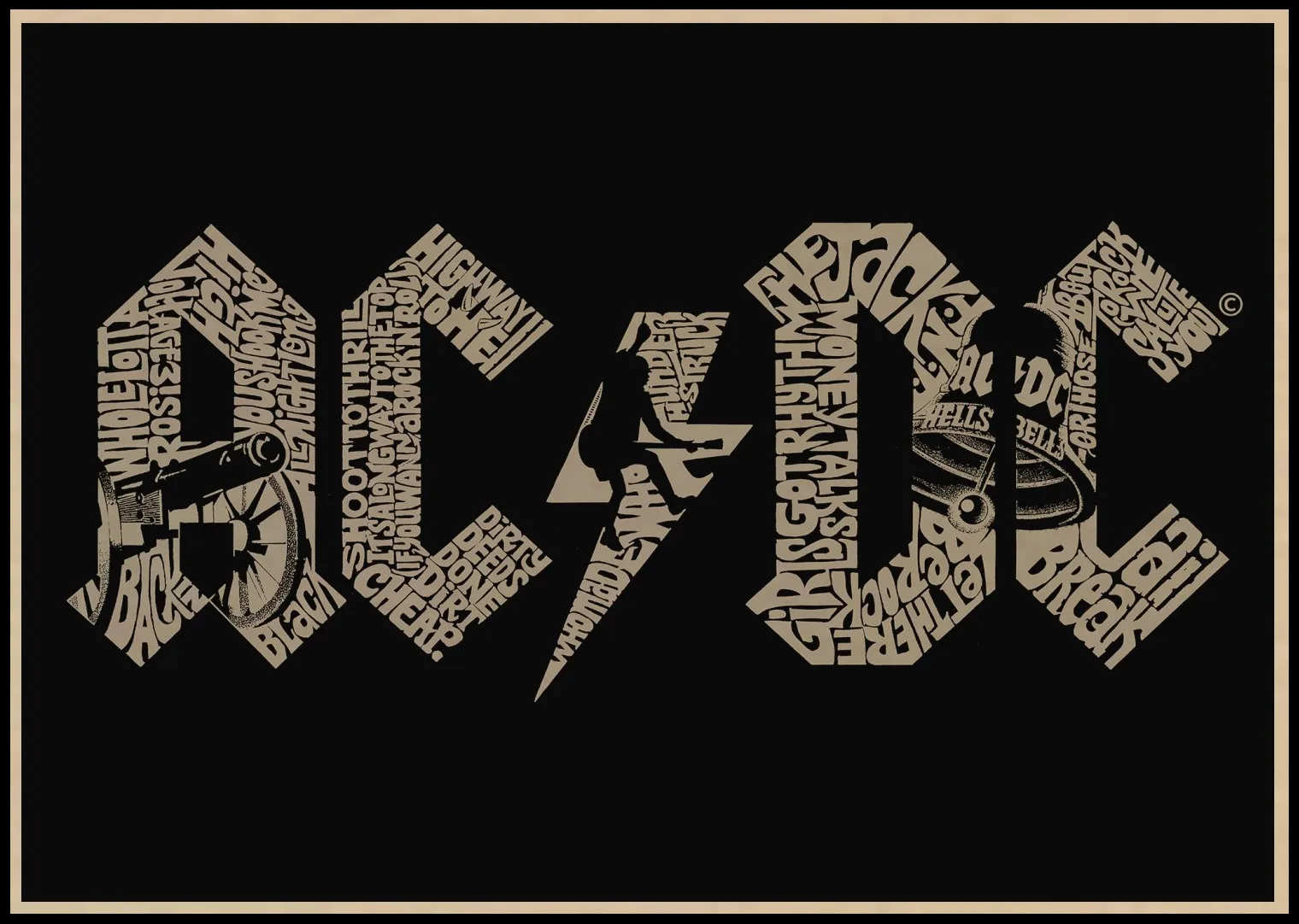 29 Designs AC∕DC Band Retro Poster Rock Home Decal Wall Sticker Kraft Paper Posters Coffee House Bar