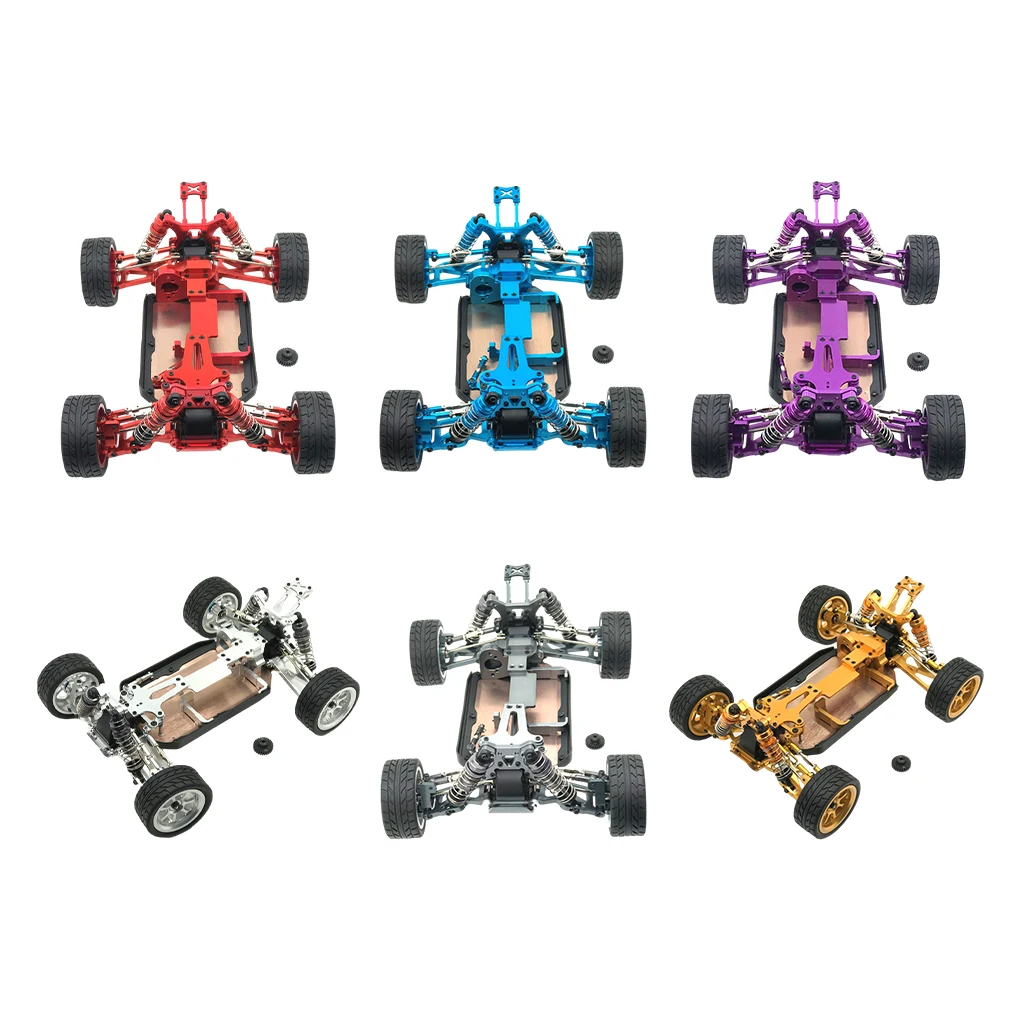 

1pieces 1/14 Car Frame RC Upgrade Part Aluminum Alloy Strong Chassis Frame For Wltoys 144001 RC Car Part RC Car