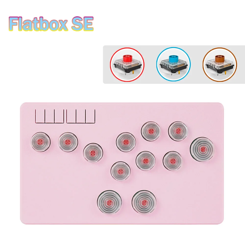 Flatbox Arcade Joystick Hitbox Controller Arcade Fighting Game Keyboard Fight Stick Per Pc /Ps3/Ps4 /Switch Mini Arcade Hit Box