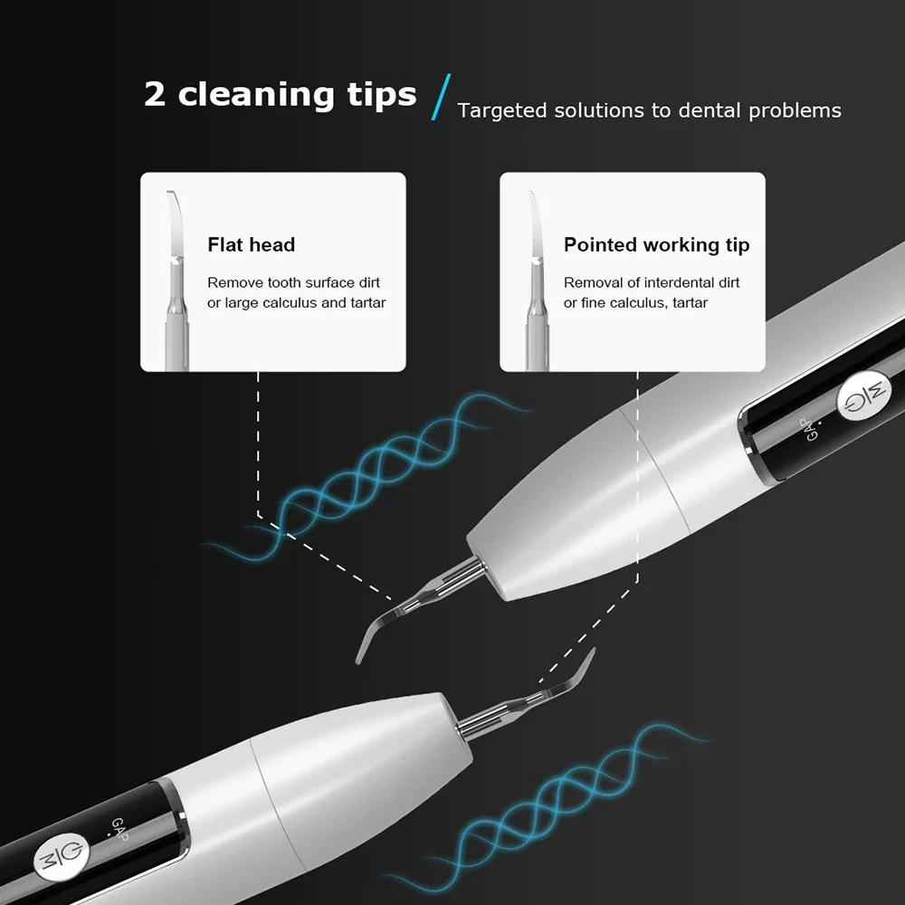 Ultrasonic Dental Cleaner Dental Calculus Scaler Electric Sonic Oral Teeth Tartar Remover Plaque Stains Cleaner Teeth Whitening