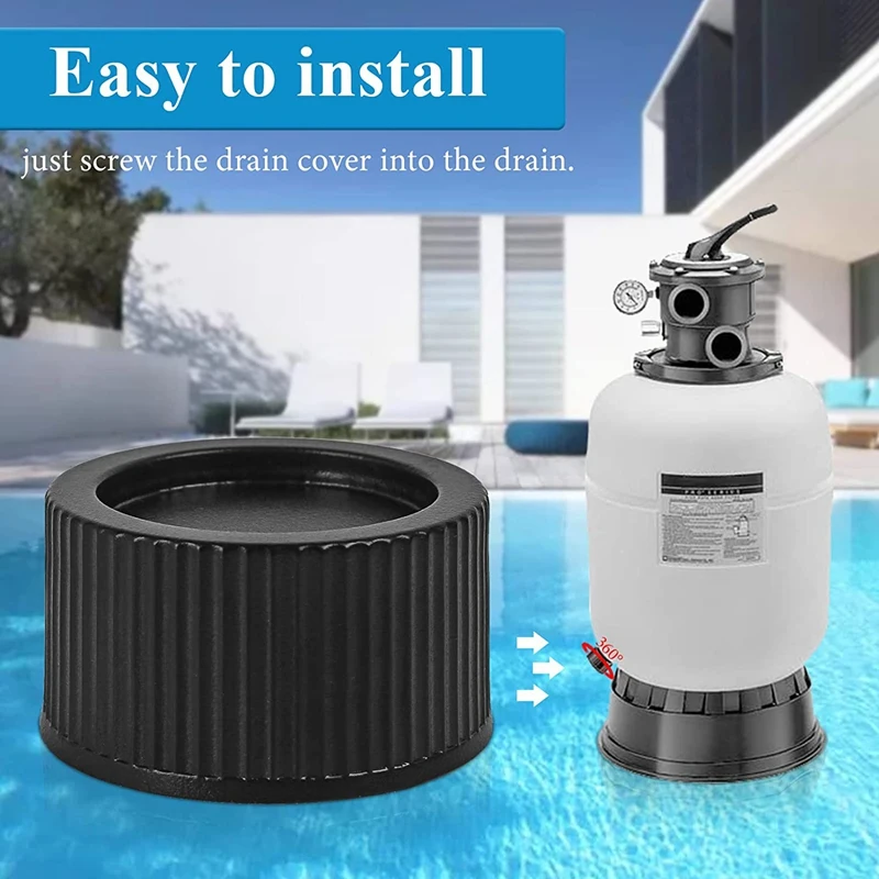 SX180HG Pool Sand Filter Drain Cap And Gasket For Hayward Pro Series Sand Filter Models S140T,S144T,S164T,S166T,S180T pool cleaning stand glx cellstand for hayward all turbo cells washing acid cleaning swimming pool salt cell cleaning stand