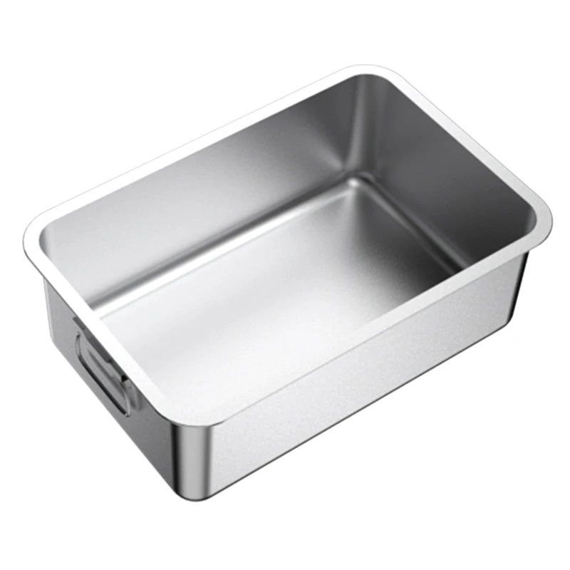 

Stainless Steel Litter Box For Rabbits And Rabbit Odor Control, Non Stick Surface, (24 Inch X 16 Inch X 4 Inch)