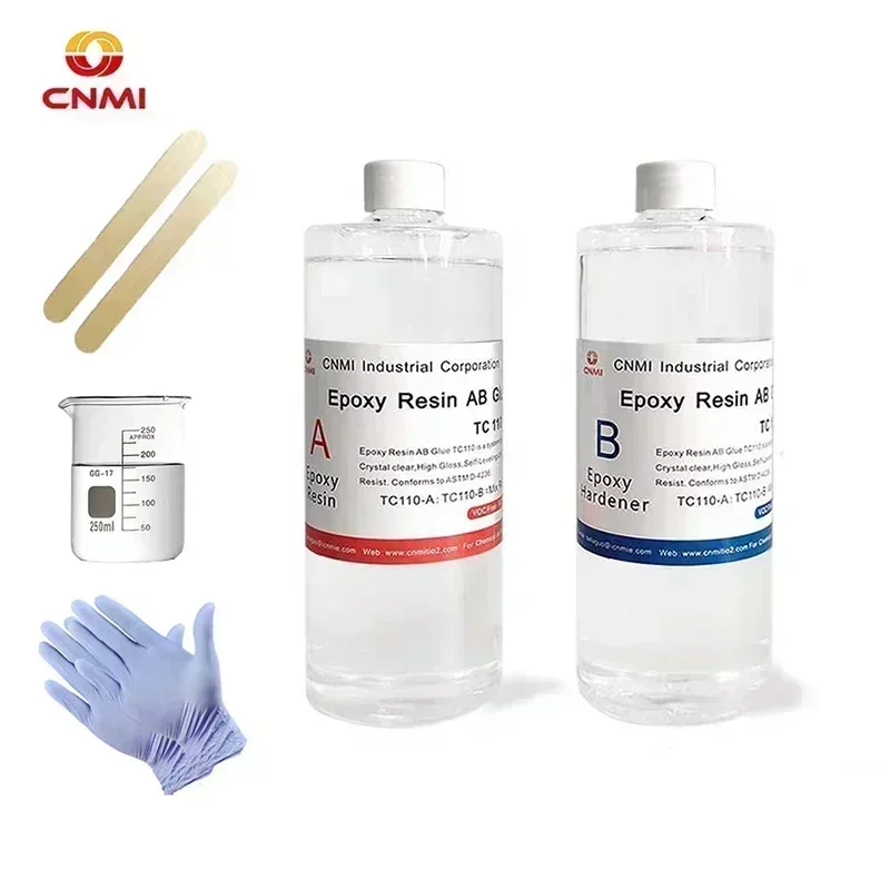 Cnmi Cristal ab Kit Resina Epóxi Alto Brilho Transparente Endurecedor para Fundição de Arte Faça Você Mesmo Resina Mold Jóias Fazendo Suprimentos 1:1 3:1