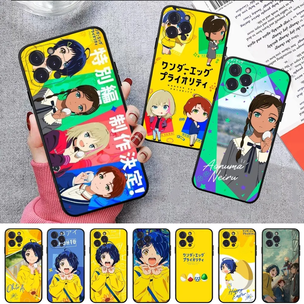 Wonder Egg Priority Phone Case Per Iphone 15 14 11 12 13 Mini Pro Xs Max Cover 6 7 8 Plus X Xr Se 2020 Funda Shell