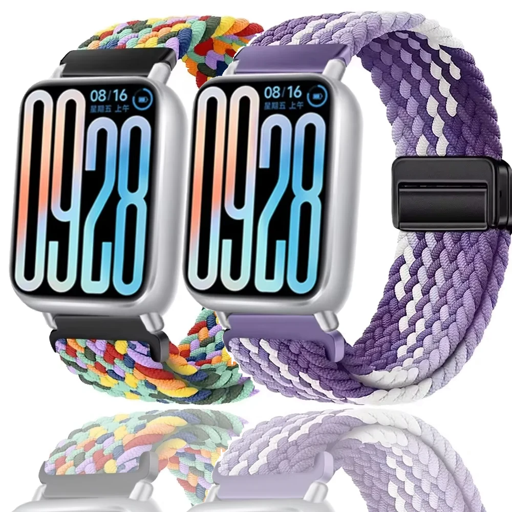 Nylon Braided Magnetic Buckle Strap - Breathable & Comfortable Replaceable Band