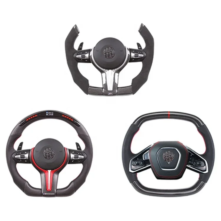 

TLS Type D And Yoke Steering Wheel Matte Carbon Fiber Brand Heated Car Flat Bottom Leather For Tesla Model 3 Y X S Sports