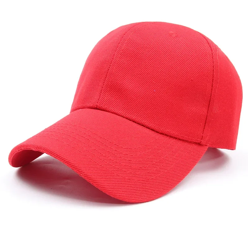 Men Women Fashion Casual Simple Baseball Cap Solid Color Cotton Hat Black Pink White Wine Red Blue Snapback Best Selling