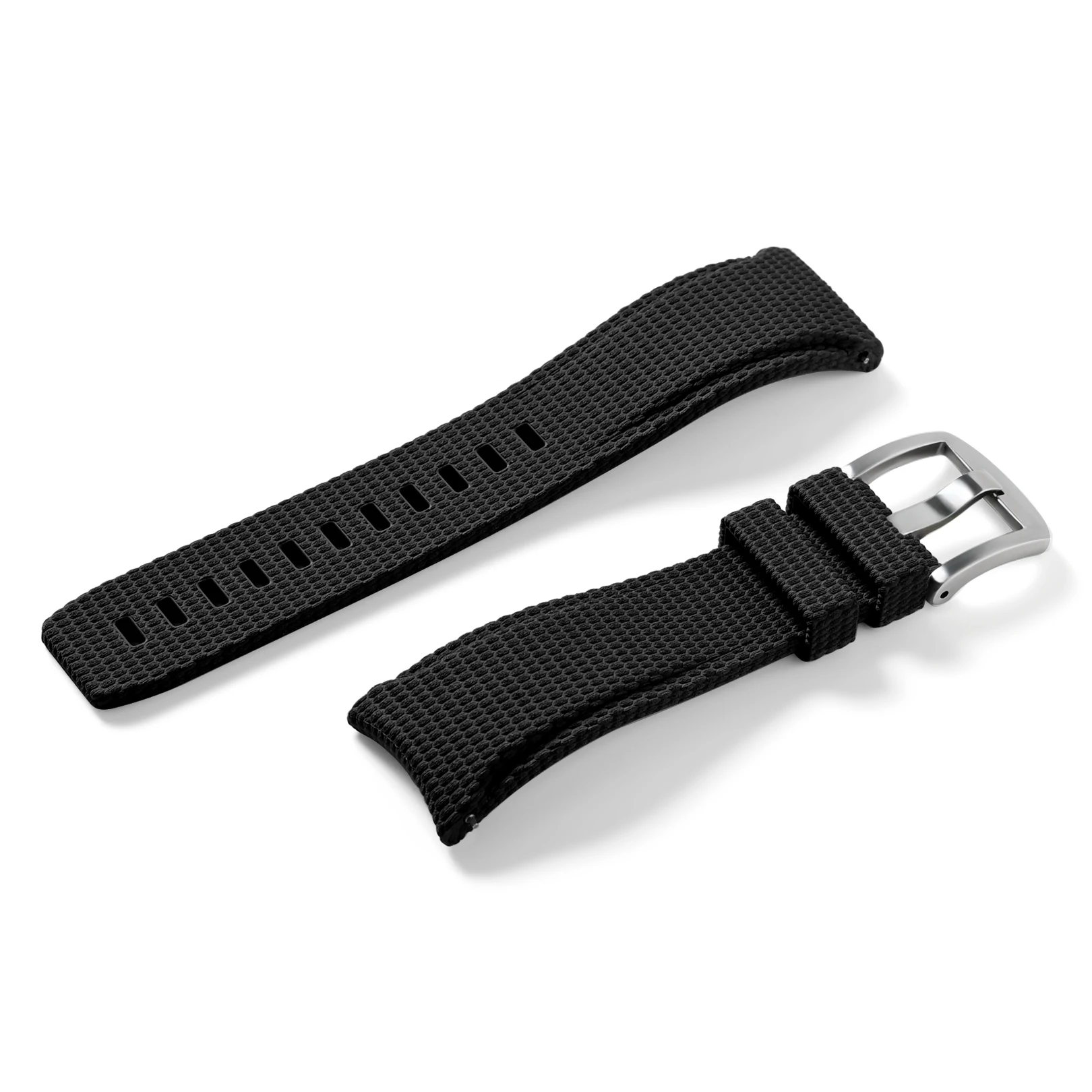 Universal Quick Release Curved FKM Rubber Sport Watch Band (Available in 20mm, 21mm, 22mm)