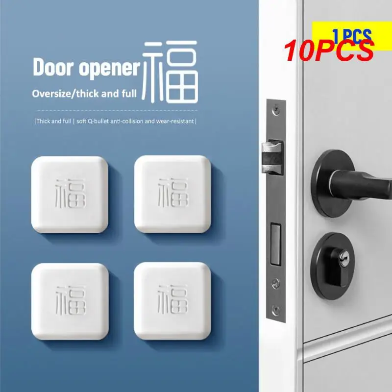 

10PCS Stopper 2023 Doorknob Rubber Self Adhesive Thickening Wholesale Home Products Protection Pad Door Silicone