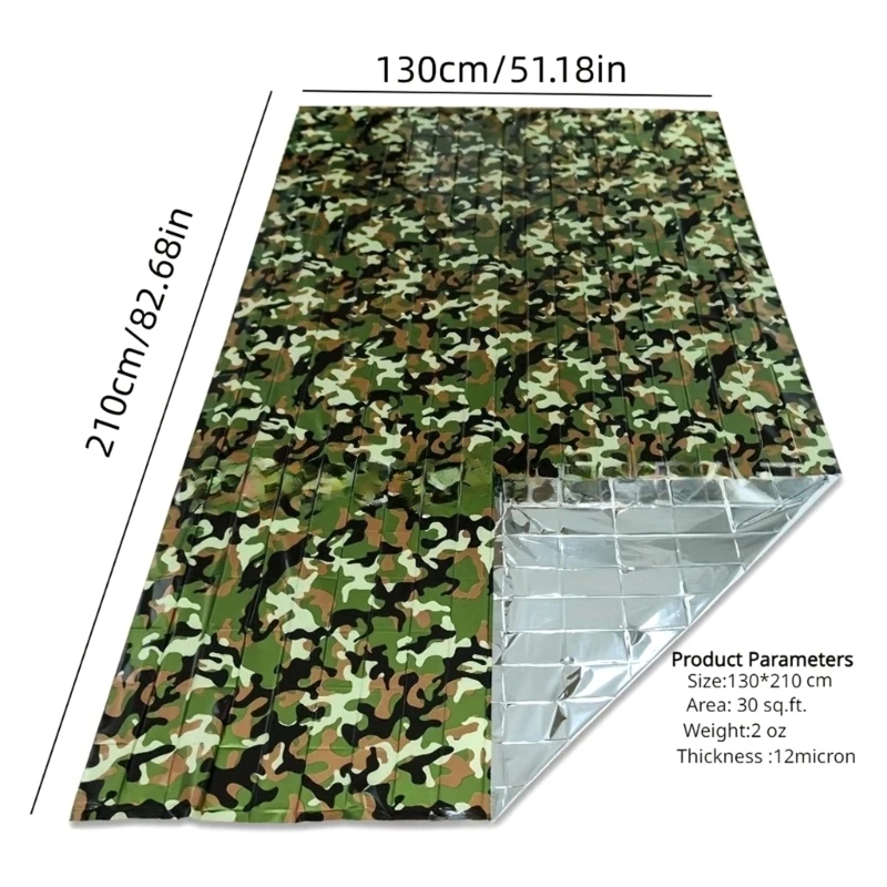 Outdoor Emergencies Thermal Blanket Wind proof Insulation Blanket for Camping