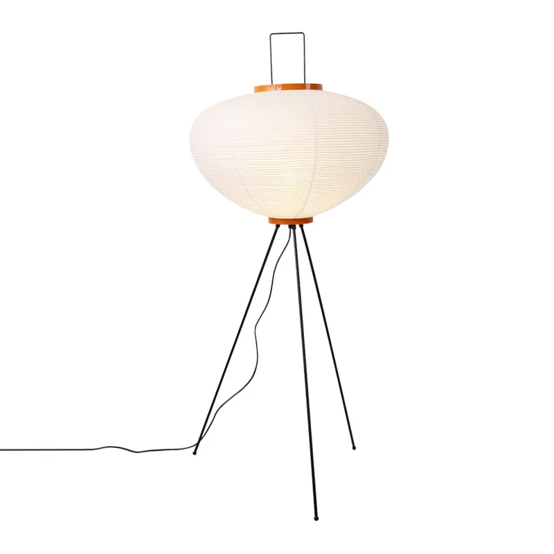 Japanese Wabi Sabi Handmade Rice Paper Floor Lamp Nordic Vintage Living Room Bedroom Home Decor Bedside Standing Table Light E27