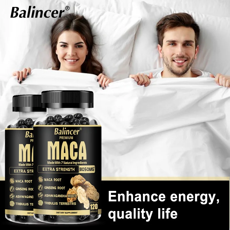 Maca Supplement Balincer with Ginseng Ashwagandha Tribulus Terrestris 8050mg