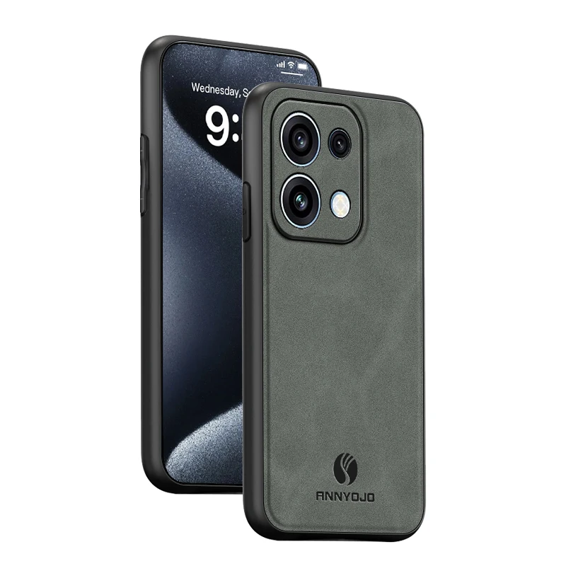 Leather Magnetic Shockproof Case - Elegant Back Cover