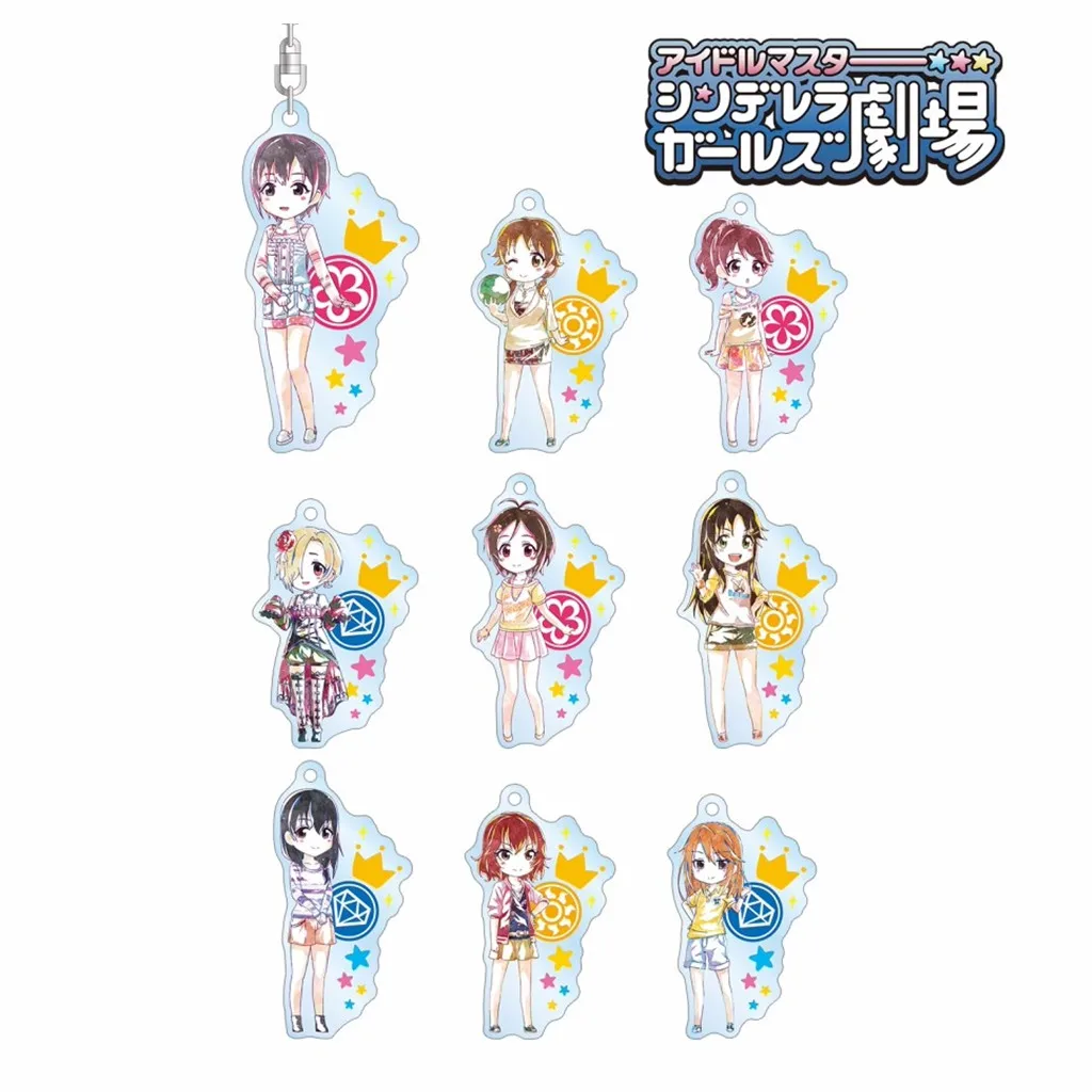 

Аниме IDOLM STER брелок кукла Amami Haruka Kisaragi Chihaya Hagiwara Yukiho акриловый брелок Подвеска для подарка