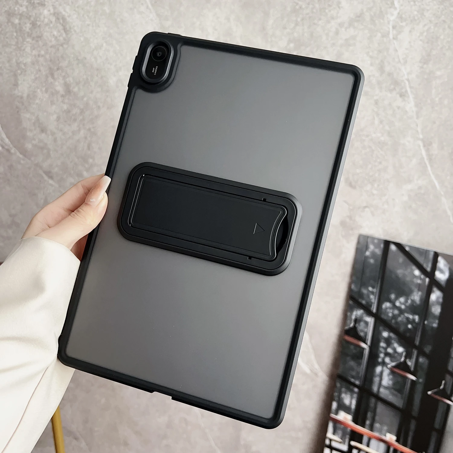 Matte Kickstand Shockproof Tablet Case with Hard Holder Cover
