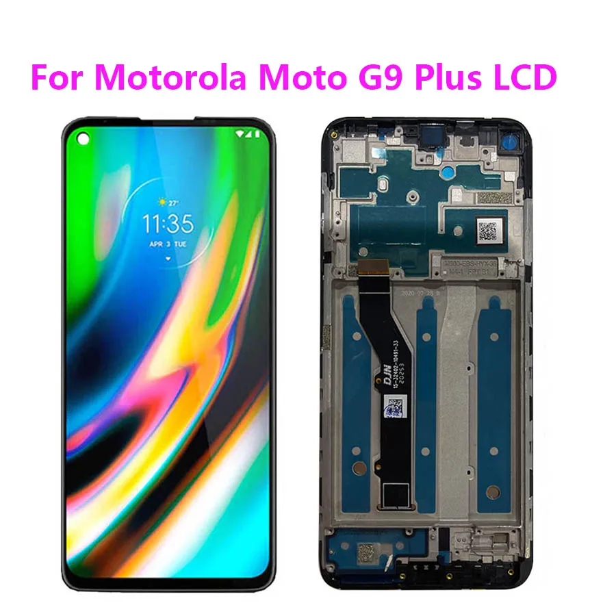 

For Motorola Moto G9 Plus XT2087-1 LCD Display With Frame Touch Panel Digiziter Assembly For Moto G9 Plus Screen Replacement