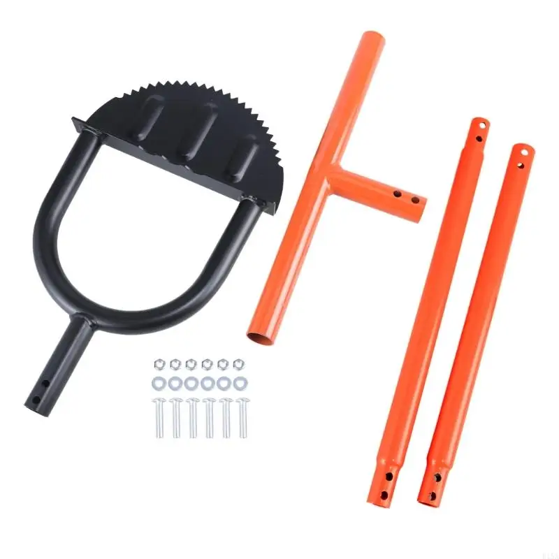 E15A Manual Half Moon Lawns Grass Edge Shaper Tool With 30cm T Handle For Enhancing Leverage Transportation Easy Soil Cutting