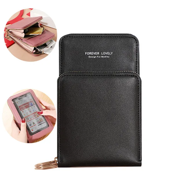 Handbags Women Bag Female Shoulder Bag Messenger Bag Large-capacity Mirror Touch Screen Mobile Phone Bag Wallet Card Case 