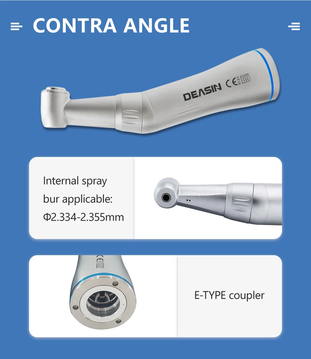 pc pistola de água interna dental contra ângulo handpiece de baixa velocidade para micromotor dental
