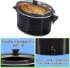 Slow Cooker - Stay or Go Portable With Lid Lock, Black 4