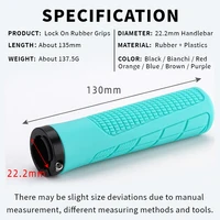 BUCKLOS poignée de guidon de vélo serrure ergonomique sur couvercle de poignée de vélo poignées de cyclisme absorbant les chocs barre poignées de vtt souples 4
