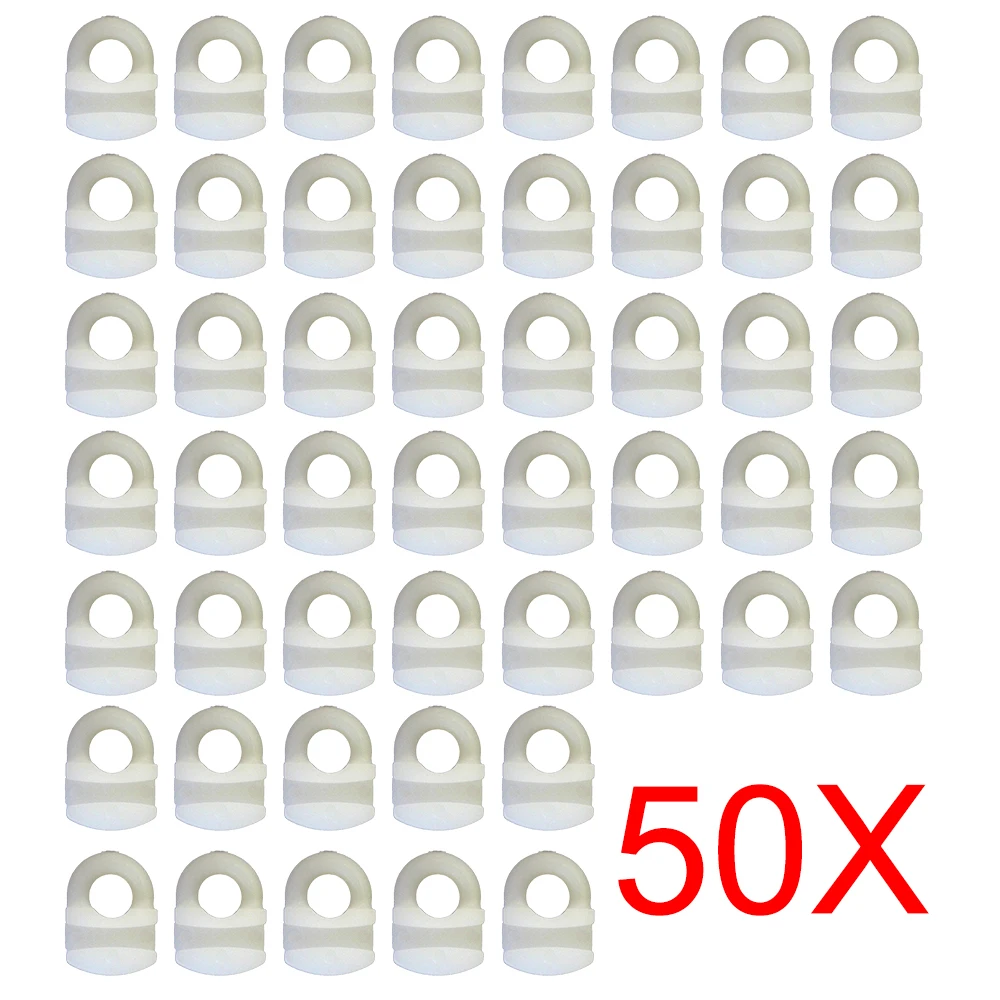 50 Stück Vorhangschienen-Gleiter, Laufrollen, Haken für Micro Gliss Wohnmobil/Wohnwagen-Schienen 10x6mm, schmales Camper-Zubehör – Detail 2
