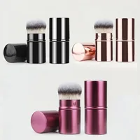 Retractable Kabuki Foundation Brush Travel Portable Multifunctional Makeup Brush For Liquid, Cream And Flawless Powder Cosmetics 1