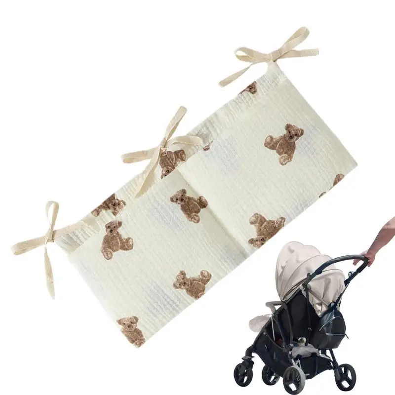 

2 Pockets Portable Baby Crib Storage Bag Nappy Organizer Multifunctional Newborn Bed Headboard Diaper Bag For Kids Baby Items