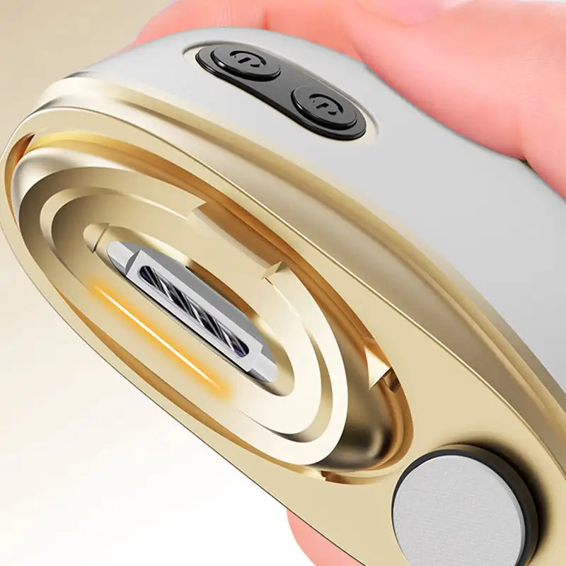 Electric Nail Trimmer-Portable Kids-Safe 2-in-1 Grinder & Clipper, Rechargeable Automatic Nail Care for Baby Elderly Home Use