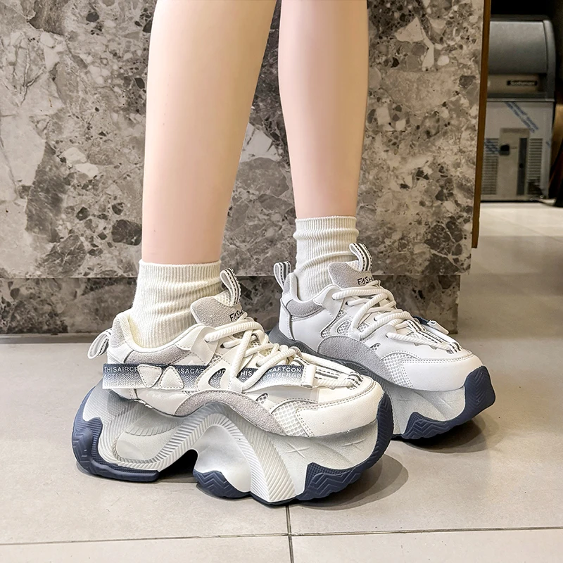 

Туфли женские сетчатые на толстой подошве, Новинка весна-лето 2024, дышащие универсальные спортивные туфли для отдыха Matsutake