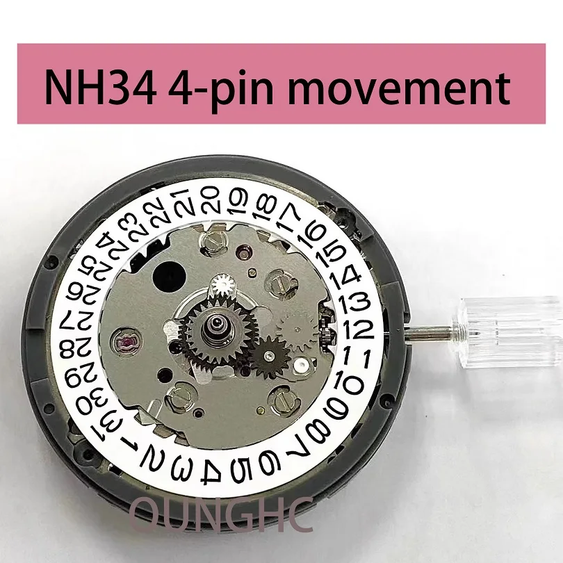 

Watch accessories: Japanese original brand new NH34A Seiko fully automatic mechanical movement NH34 4-pin movement