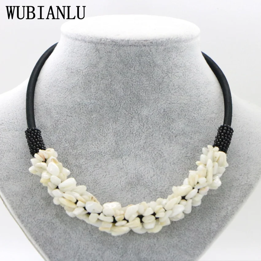 13 Style Red Coral Aventurine Fluorite Crystal Shell Necklace Women In Choker Necklaces Jewelry Fashion Necklaces Woman