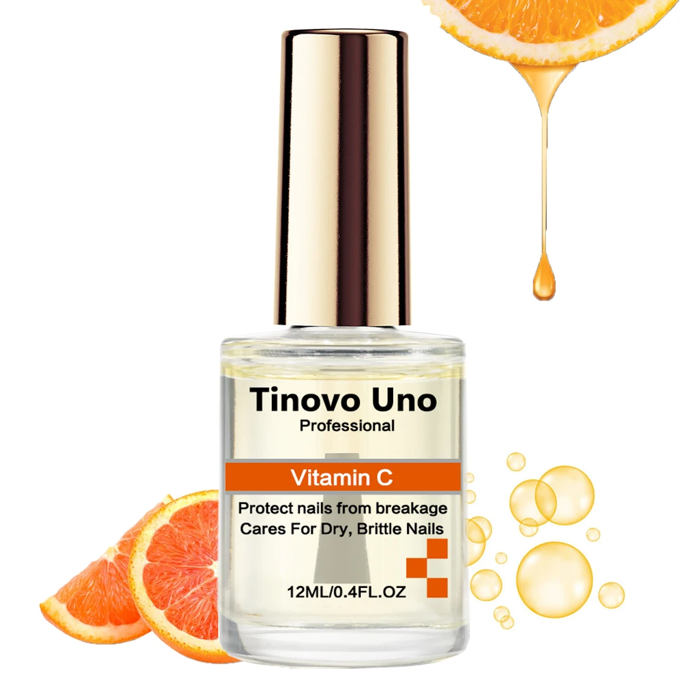 Tinovo Uno Vitamin C Cuticle Oil Nail Hardener For Repair Brittle Dry Nails Moisturizing Nail Care Protector Treatment Pedicure nail strengthener cuticle revitalizer oil