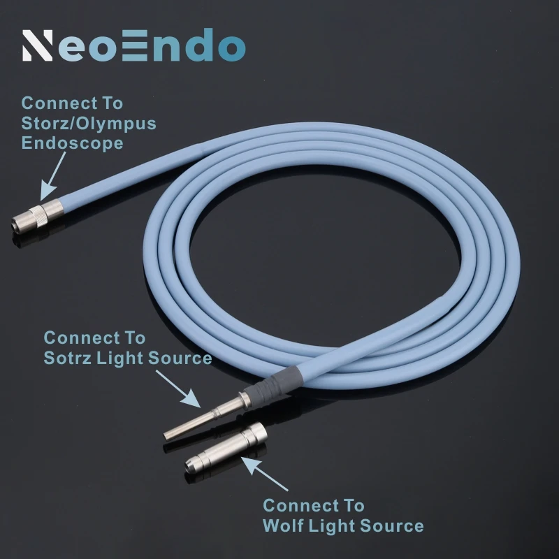 Rigid Endoscope Fiber Optic Light Cable 2.5m 3m Endoscopy LED Light Source Guide medical endoscope
