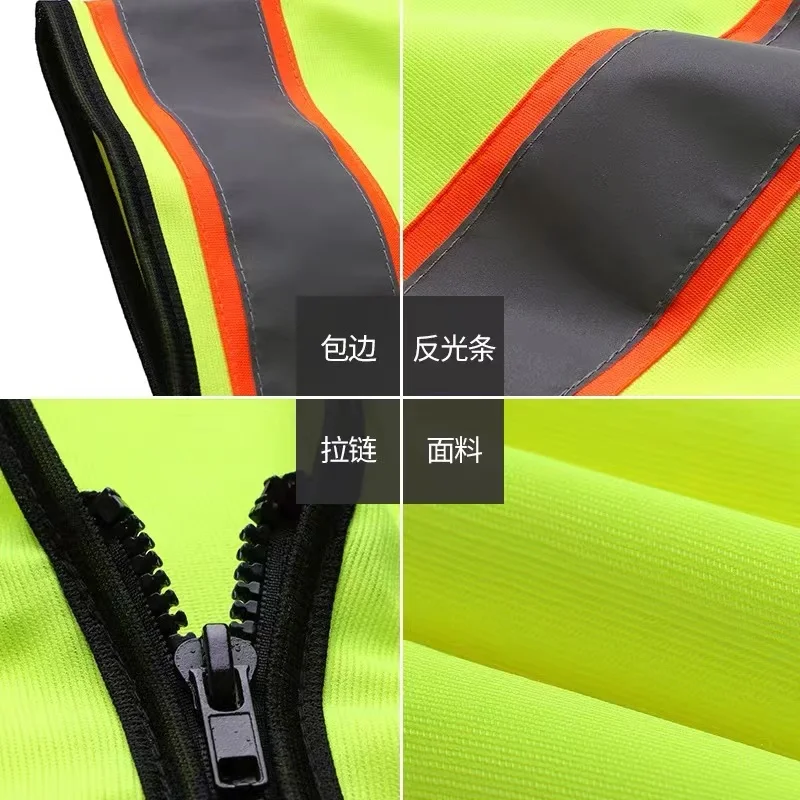 Customizable High visibility Vest Safety Vest for Construction Workers Night Safety Work Clothes