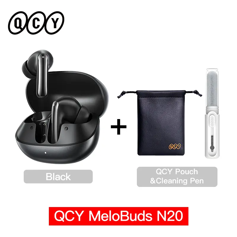 QCY Melobuds N20 HT20 Adaptive Hybrid Noise Cancelling -50dB Wireless  Bluetooth 6.0 Earbud 13mm Drivers 6 Mics HD Call Earphone - Image 12