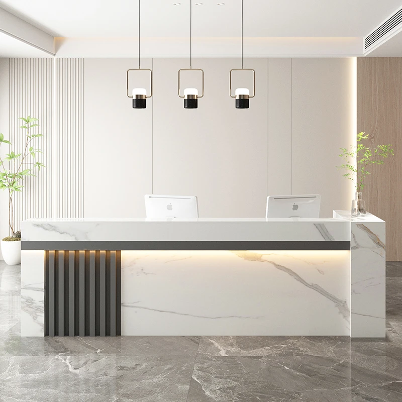 business luxury Reception Desks shop counter modern boutique shelves Reception Desks aesthetic cashier receptiebalie salon desk