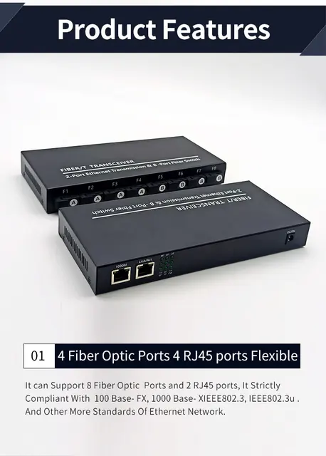 1.25ギガ 光コンバーター 5ポート ギガビットイーサネット RJ45