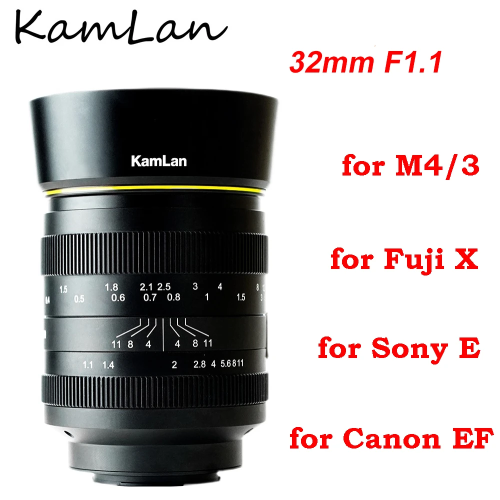 klei Aanzetten oud Fuji Sony E Mount | Fujifilm Mf Lens | Canon Lens Fujifilm | Lenses Kamlan  Fuji - 32mm F1.1 - Aliexpress