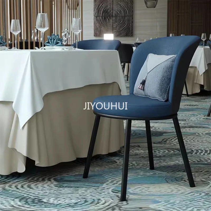 

Мягкие обеденные стулья в скандинавском стиле, расслабляющий салонный Стайлинг, портативный удобный стул, металлические комнатные стулья, роскошная мебель