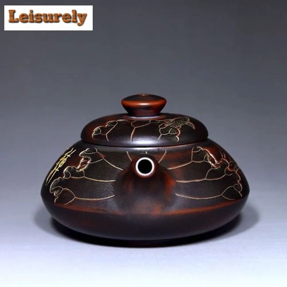240ml Chinese  Qinzhou Nixing Pottery Teapot Famous Handmade Purple Clay Tea Pot Beauty Tea Infuser Kettle Tea Set Customized