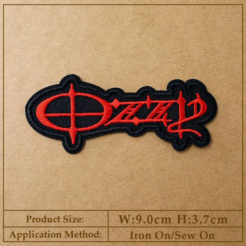 Rock Punk Iron-On Patch for Clothing - Heavy Metal Style Decorative Applique