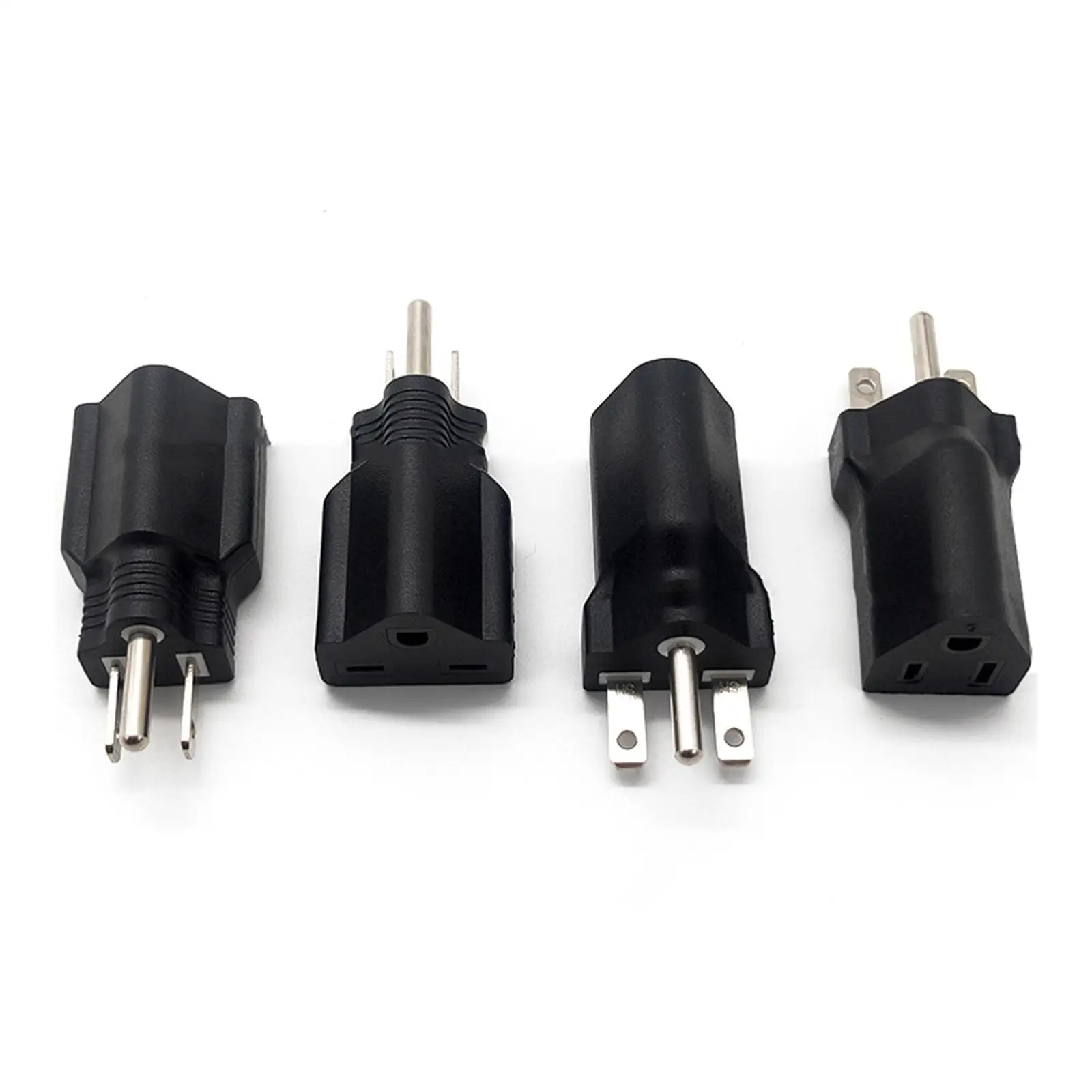 2x 3 Prong to European to Plug Adapter Easy And Convenient to Install And Use